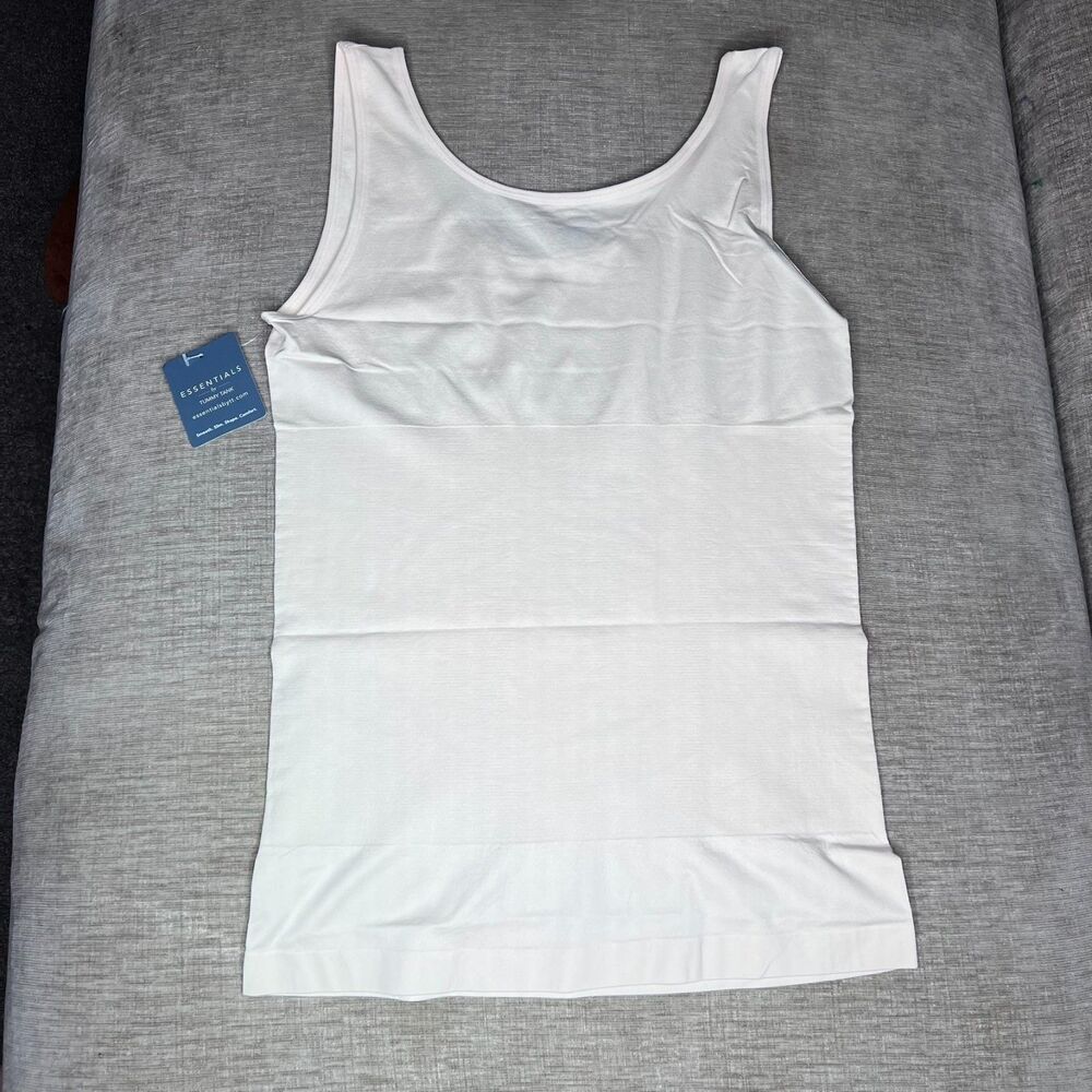 Essentials by Tummy Tank NWT Seamless Nude Slimming Shaping Tank Top Size 1X/2X - Picture 4 of 6